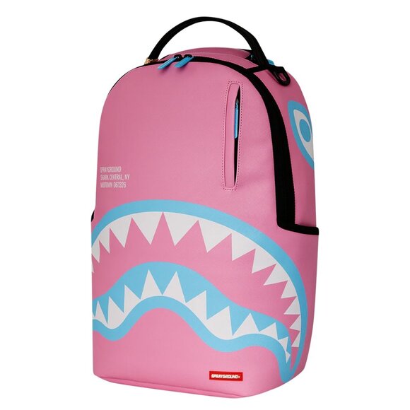 Sprayground Shark Central Cotton Candy Backpack🔥New Pink Bookbag School Bag - Picture 5 of 9